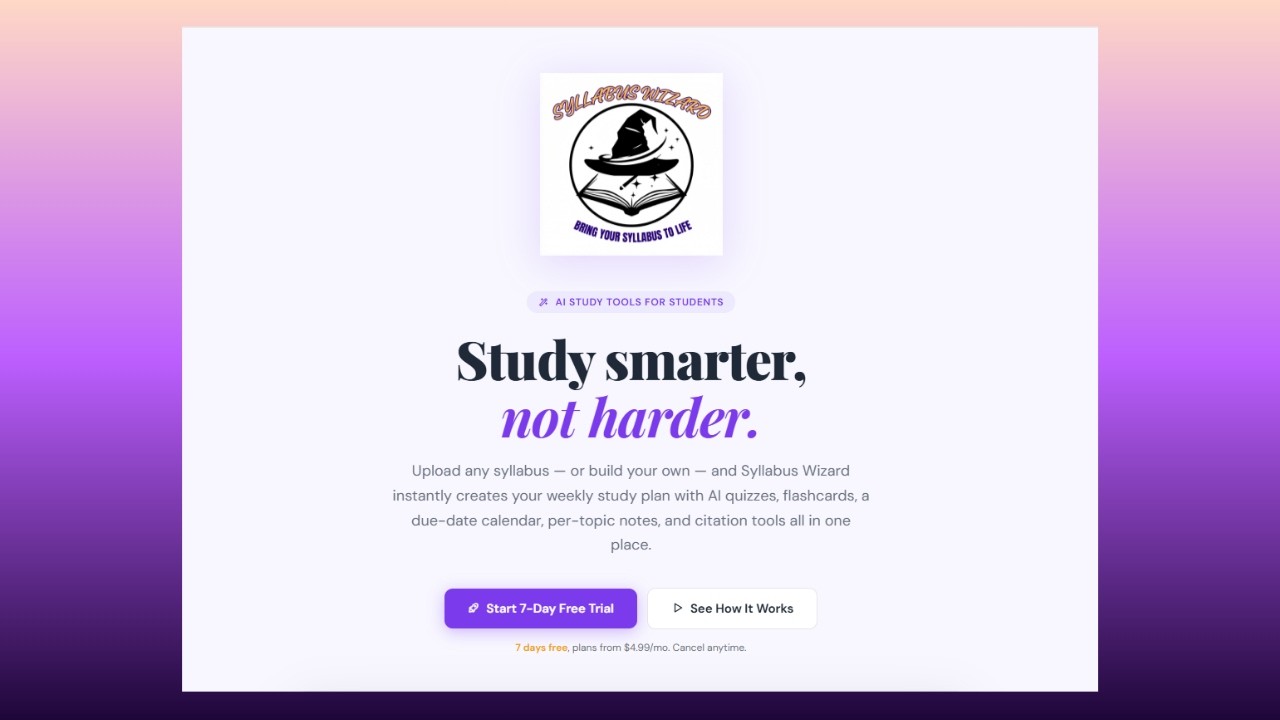 Syllabus Wizard Demo