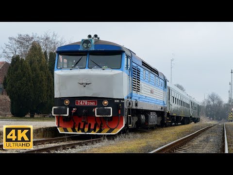 KŽC T478 2065 na R 1572 Kokořínský rychlík 31.3.2018 (4K)