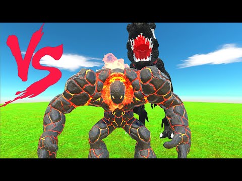 LAVABOY vs VENOM T-REX - Animal Revolt Battle Simulator