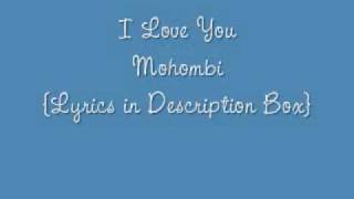 I Love You Mohombi Lyrics