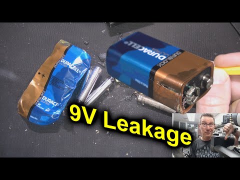 9V Duracell Alkaline Battery Leakage