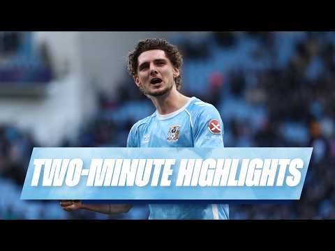 TWO-MINUTE HIGHLIGHTS ▶️ | Coventry City v Stoke City | Sky Bet Championship 2025/26