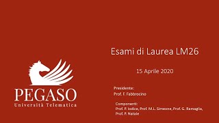 Esami di laurea LM26