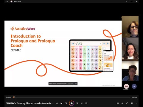 CENMAC's Thursday Thirty - Introduction to Proloquo and Proloquo Coach