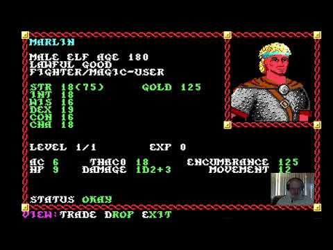 Pool of Radiance Character Creation, Combat, Spells and Shops Ep 1