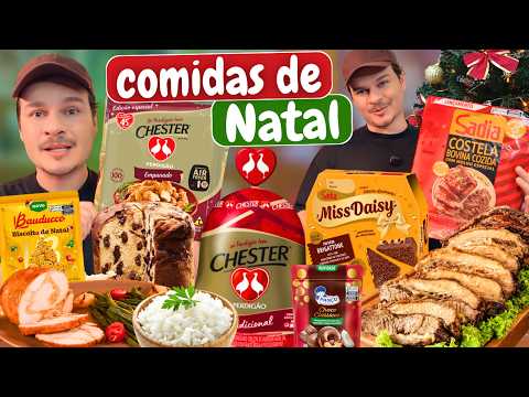 PROVANDO COMIDAS DE CEIA DE NATAL - Vale a pena?