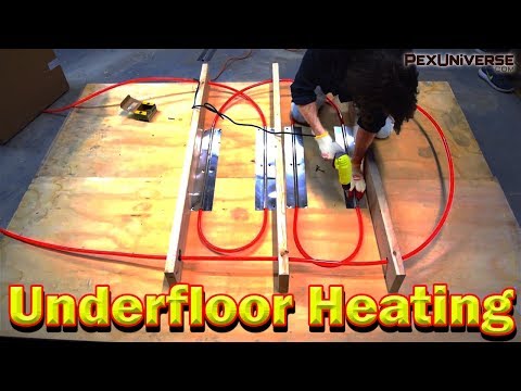 How To Install Radiant Floor Heating System w/ HEAT TRANSFER PLATES