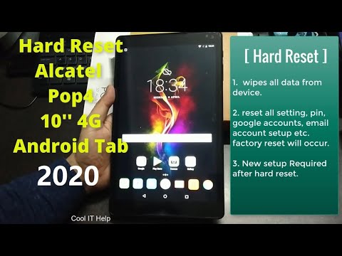Hard Reset Alcatel POP 4 10" 4G tablet | Easy steps