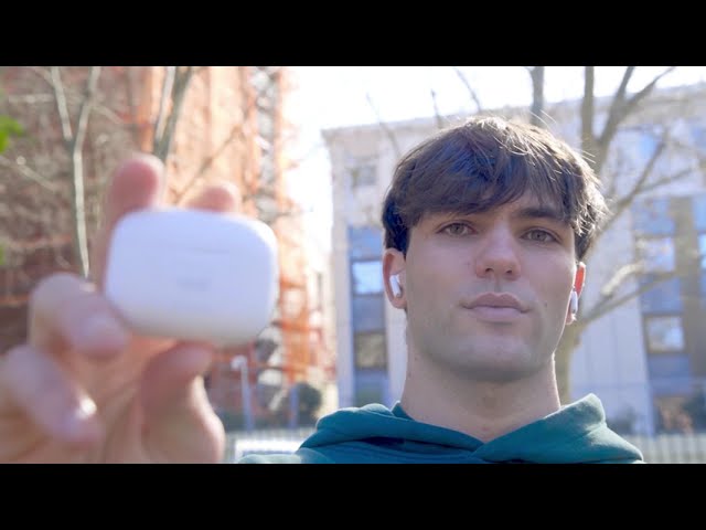 Auricolari Cool Bound wireless Bluetooth Hi-Fi con display LED e ricarica Type-C Blu Navy video