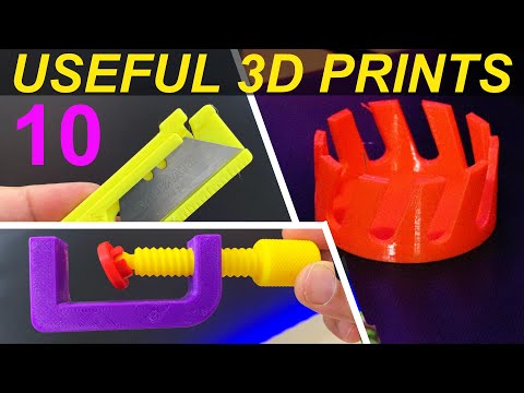 10 Functional Things you can make on a 3D Printer