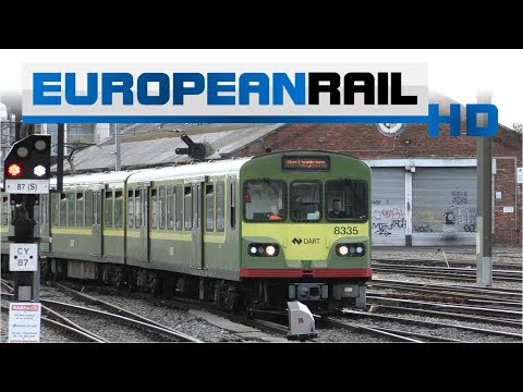Iarnród Éireann Irish Rail DART 8100 EMU 8135 + 8139 + 8122 arrives at Dublin Connolly