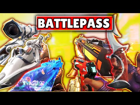 VALORANT | *NEW* ALL EP 2 ACT 3 BATTLEPASS SKINS SHOWCASE IN-GAME!!!