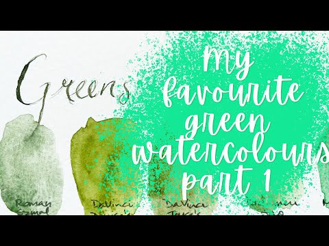 My favourite watercolours: the Green edition, part 1