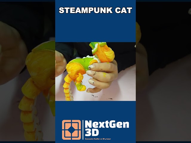 Vídeo relacionado con Figura de gato victoriano en miniatura de inventor victoriano, escultura de resina hecha a mano para Halloween, decoración del hogar, regalo, modelo de gatos steampunk en miniatura