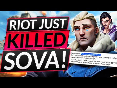 Valorant Devs DELETE SOVA LINEUPS - This NERF is TOO BIG. MASSACRED - Update Guide