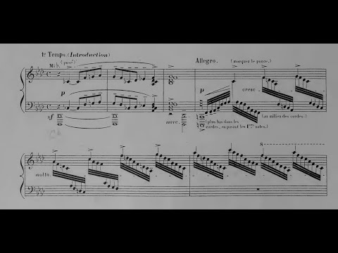 Henriette Renié - Légende for Harp (1904) [Score-Video]