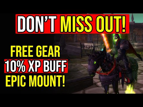 This Event Is Actually Huge! XP Buff, Pre-BiS Gear, Free Mount! - Hallow's End Guide