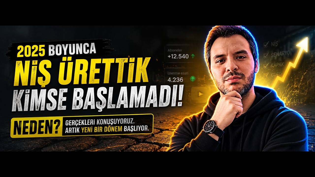 2025 Boyunca Niş Ürettik, Kimse Başlamadı! Neden? | YouTube Niş Kanal Rehberi