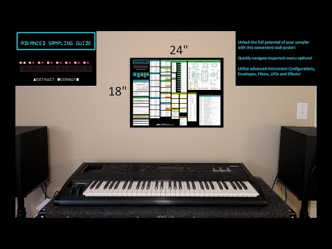 Abstract Doorway - "Advanced Sampling Guide" Poster - (24x18) - (For Ensoniq ASR-10, ASR-88, EPS-16+, EPS) image 2
