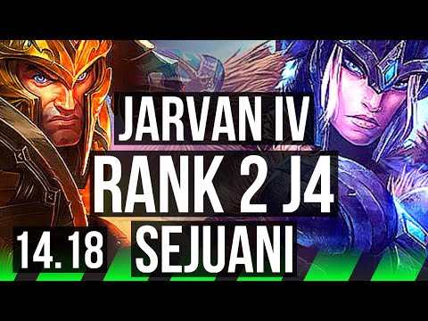 JARVAN IV vs SEJUANI (JGL) | Rank 2 J4, 7/4/22, Rank 15 | NA Challenger | 14.18