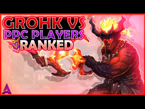 INSTA PICK GROHK VS 4 PPC PLAYERS, ESTÁ TAN ROTO? | Paladins Grohk Totems GM Ranked