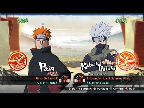 Pain vs Kakashi Hatake (Double Sharingan) - NARUTO SHIPPUDEN Ultimate Ninja STORM 4