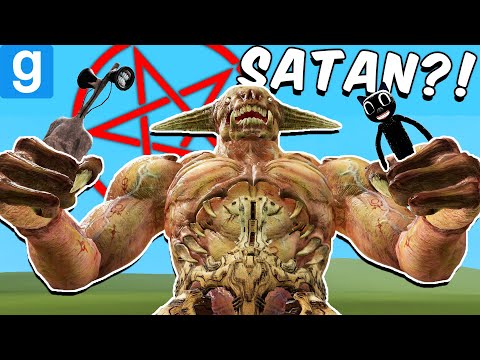 TREVOR HENDERSON MONSTERS vs SATAN'S ARMY?! (Garry's Mod Sandbox)