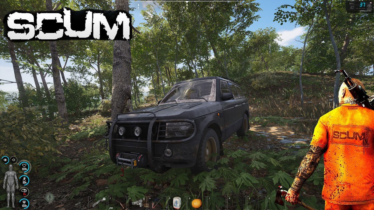 SCUM Gameplay German - Geländewagen ab in die City
