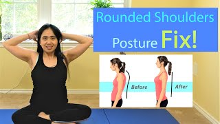 Pilates Exercises Method To Fix Rounded Shoulders In 5 minutes
