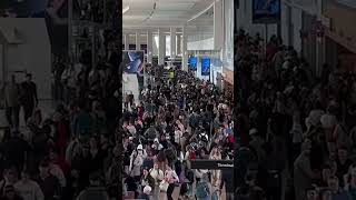 Shutdown triggers 3 hour lines at NYC airports #shorts