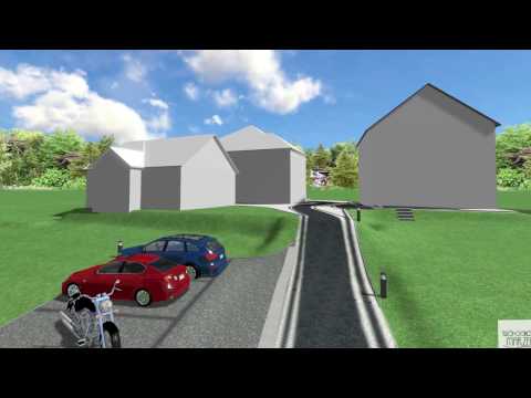 Projekt nawierzchni - Ochotnica Dolna /wizualizacja w dzień/