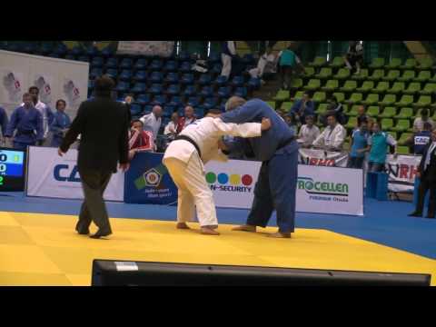 Judo Veterans EM 2012 Opole M4+100kg Lesaffre(FRA) - GFOELLNER, Helmut(AUT)