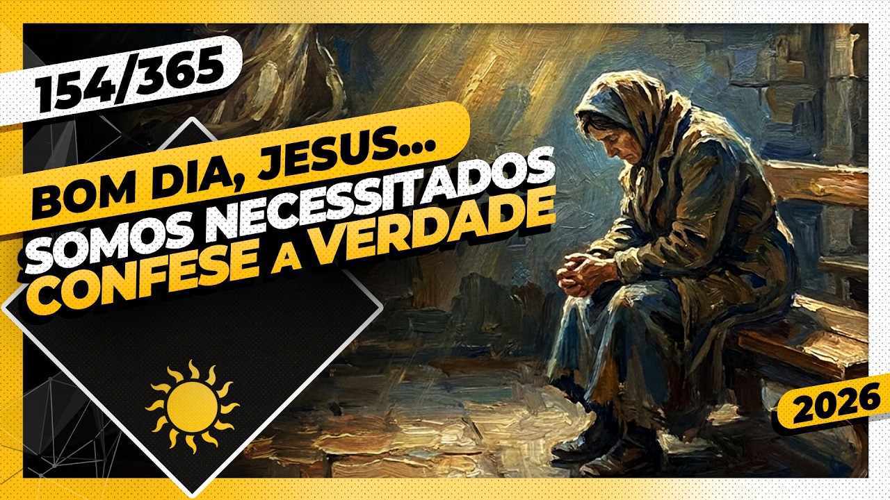 SOMOS NECESSITADOS: CONFESSE A VERDADE - Bom dia, Jesus! 154/365 (2026)