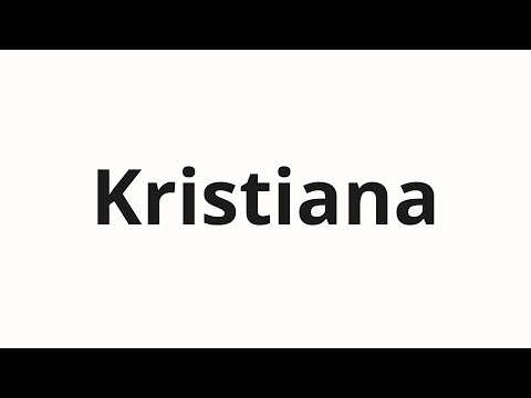 How to pronounce Kristiana | Кристиана (Christiana in Russian)