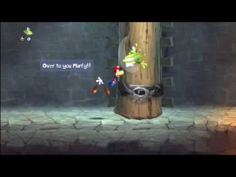 Rayman Legends (1080i HD) Walkthrough Part 8 - Rescue Elysia / Dungeon Chase