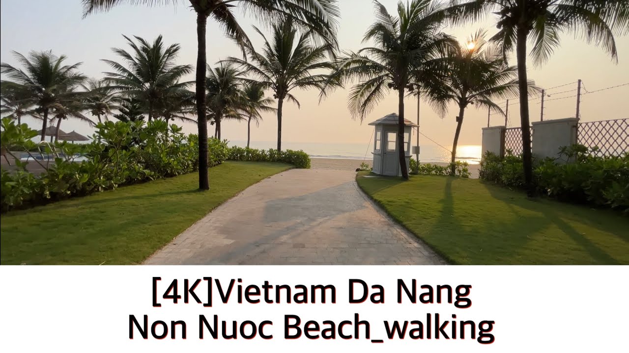 Enjoy a guided walking tour along Non Nuoc Beach, where every step unveils stunning landscapes.