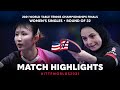 Hina Hayata vs Dina Meshref | 2021 World Table Tennis Championships Finals | WS | R32