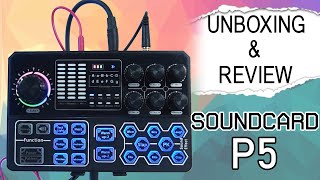 Soundcard P5 untuk Live Streaming & Recording | Unboxing & Review
