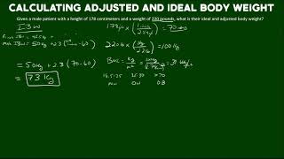 Calculating Ideal and Adjusted Body Weight