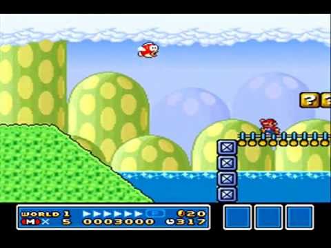 SMB3 for Super Mario All-Stars Custom Level #239 - Cheep Cheep Challenge