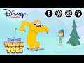 De Geweldige Yellow Yeti | Skiën | Disney Channel NL