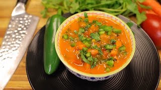 Carrot Soup - how to make soup - vegan recipes - healthy vegetable soup - vegetarian recipes