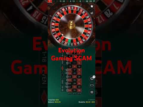 Evolution gaming casino roulette magnet SCAM