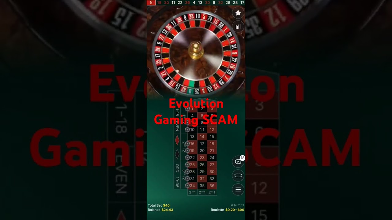 Evolution gaming casino roulette magnet SCAM