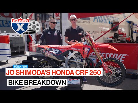 "Jo Likes a Taller Bike, Stiffer Than Most." Jo Shimoda Factory Honda Bike Breakdown