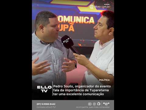 Pedro Souto, organizador do evento e atuante na comunicação do município de Tuparetama