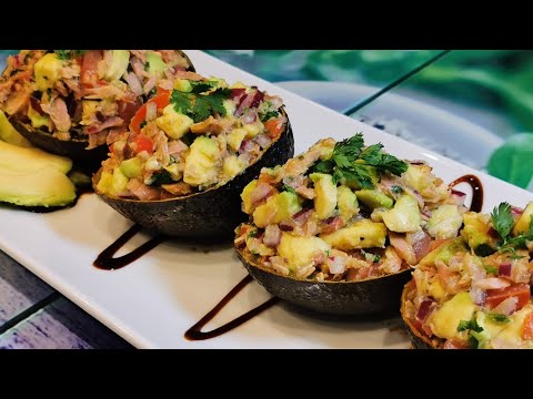 AGUACATE RELLENOS CON ATÚN | Receta deliciosa y fácil