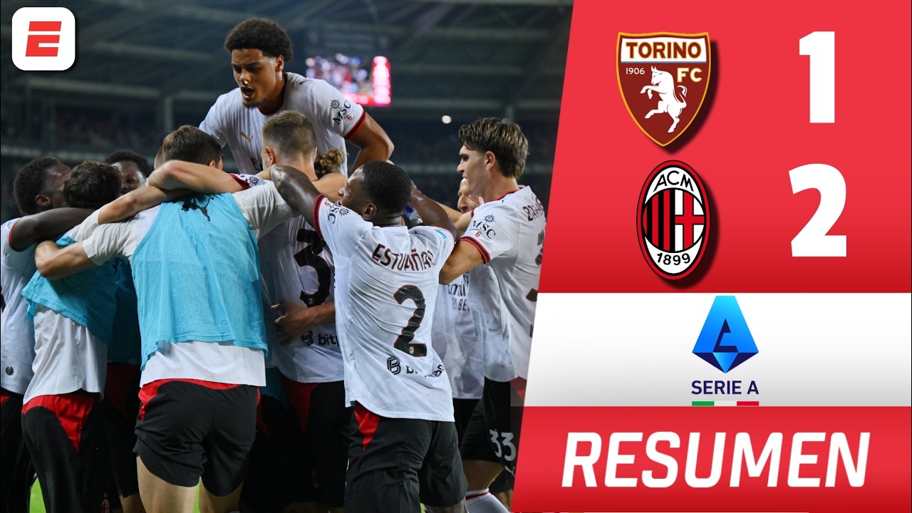 AC MILAN VENCIÓ al TORINO sin SANTI GIMENEZ para empezar la temporada con VICTORIA | Resumen