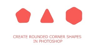 Create Rounded corner shapes in photoshop