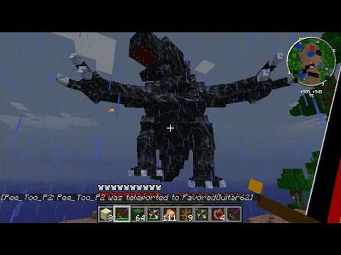 Minecraft modded mini game - "8 mins" Mobzilla